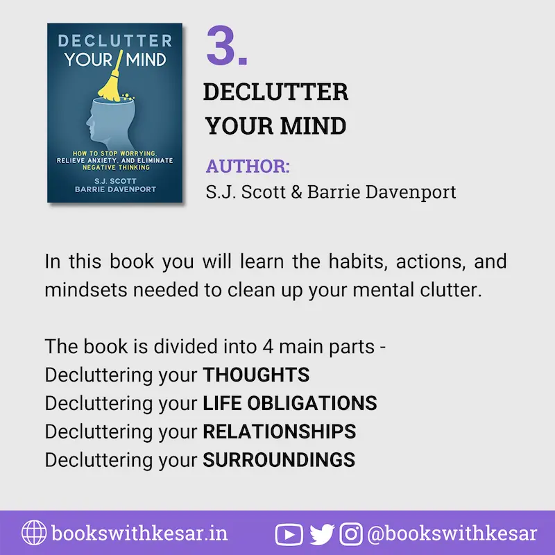 "Declutter your Mind" book brief description