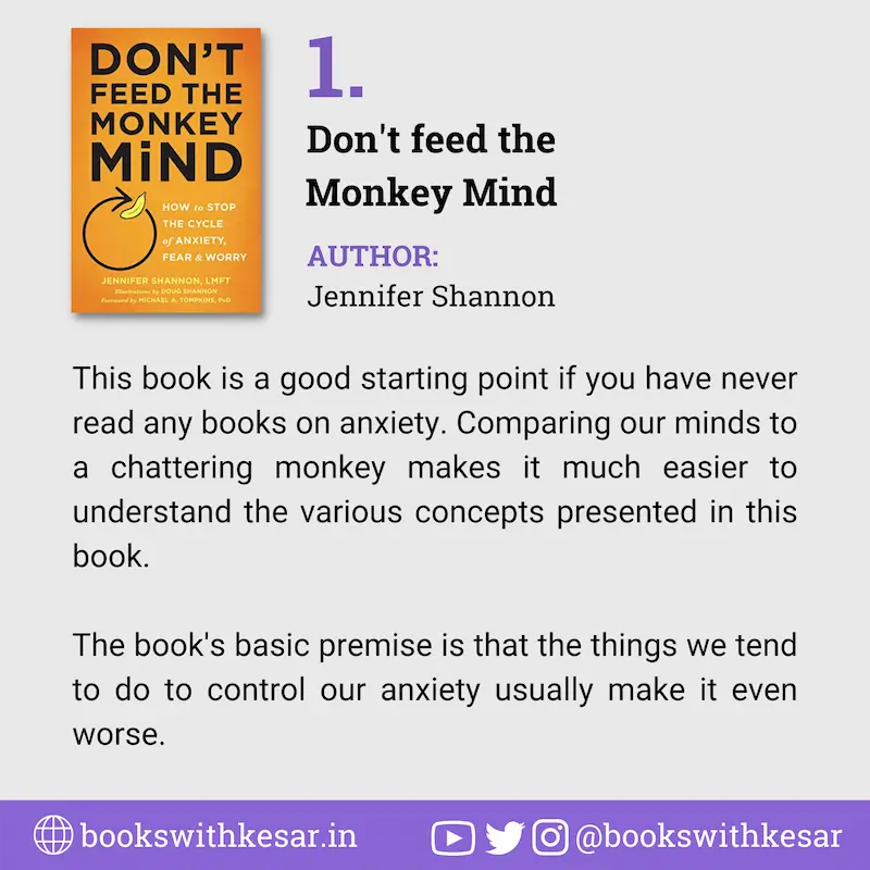 "Don't Feed The Monkey Mind" book brief summary