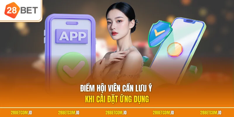 Điểm hội viên cần lưu ý khi cài đặt ứng dụng