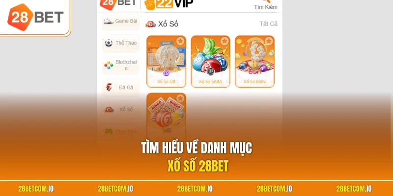 Tìm hiểu về danh mục xổ số 28BET